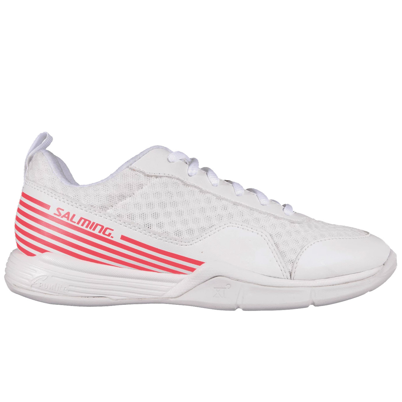 <strong>La chaussure de squash Salming Viper SL</strong> est très technique et très légère. <br>Très bonne chaussure qui favorise le démarrage, stable, très bonne accroche, de l'amorti, du confort et le tout avec un poids très contenu.<br> Plus rien à voir avec les anciennes Viper fermées, aération maxi mais avec les renforts liés à notre pratique ! 
<br>La forme et les dimensions sont spéciques au modèle Dame.