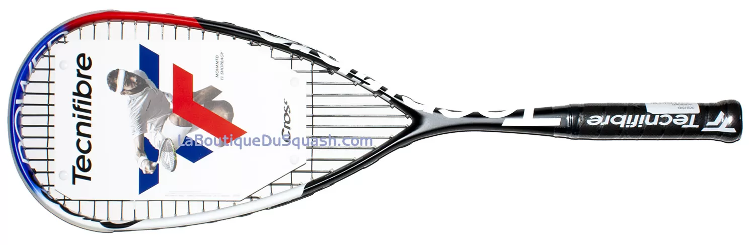 Raquette De Squash Tecnifibre Carboflex Team – Graphite 130g, Pré-cordée, Pour Joueurs Intermédiaires